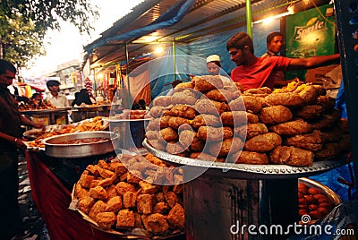 Street vendor selling selling Ramzaan food Editorial Stock Photo