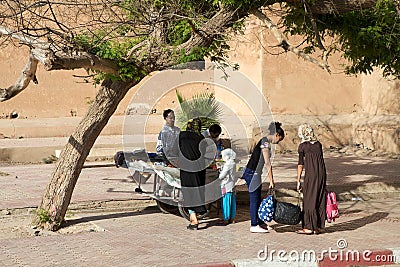 Street vendor in Taroudant Editorial Stock Photo