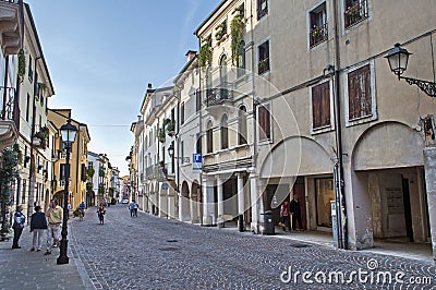 Street of Vicenza Stock Photo