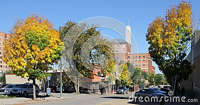 Street view in Brandon, Canada Editorial Stock Photo