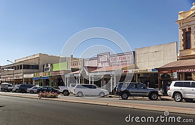 Street View, Broken Hill, Australia Editorial Stock Photo