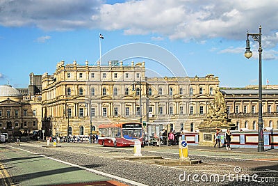 Street view of Edinburgh, Scotland, UK Editorial Stock Photo