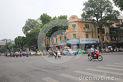 Transport, road, lane, vehicle, town, mode, of, street, square, pedestrian, car, traffic, downtown, city, plaza, recreation, motor Editorial Stock Photo