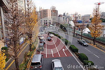 Street view in Hiroshima, Japan Editorial Stock Photo