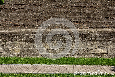 Street view inside Alba Carolia Fortress in Alba Iulia Stock Photo