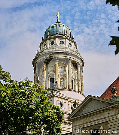 French Cathedral Church in Berlin Germany Stock Photo