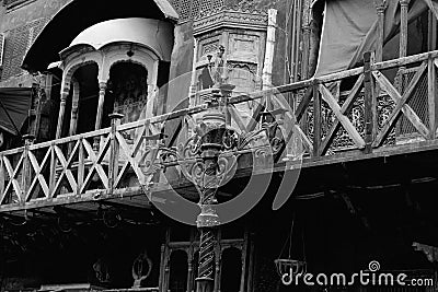 old vintage street in lahore Stock Photo