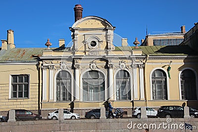 Street view . Saints Petersburg .Russia Editorial Stock Photo