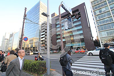 Building, metropolitan, area, infrastructure, city, urban, neighbourhood, downtown, pedestrian, tower, block, street, daytime, met Editorial Stock Photo