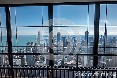 street views of city of chicago illinois on sunny day Editorial Stock Photo