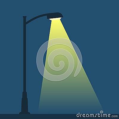 Streetlight lamp post Vector Illustration