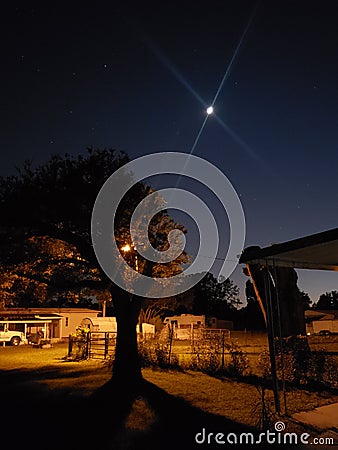 Moonlight, starlight Stock Photo