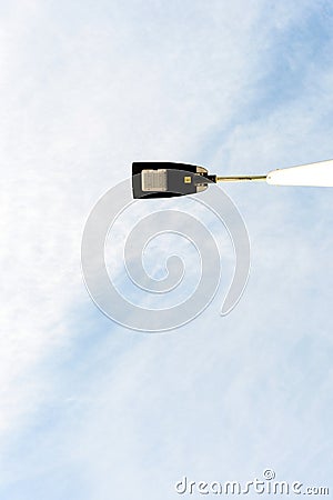 Streetlight Streetlamp in Daylight and Sky Stock Photo