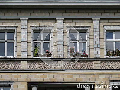 Architecture of the Karl Marx Avenue in Berlin. Germany. Stock Photo