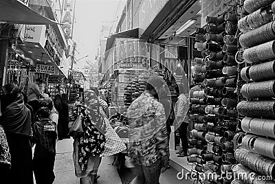 Streets of Charminar, Hyderabad Editorial Stock Photo