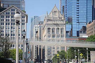 Streets of Chicago Editorial Stock Photo