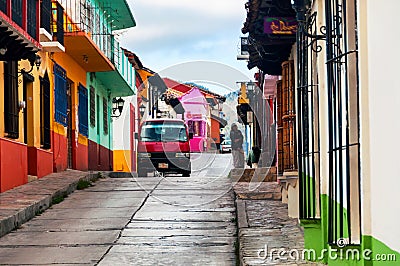 Streets in San Cristobal de las Casas, Mexico Editorial Stock Photo