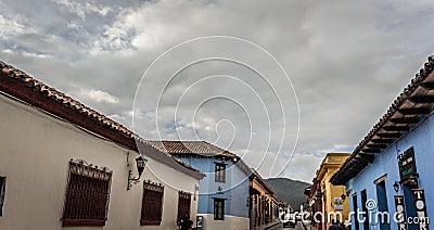 Streets of Downtown San Cristobal Chiapas Mex Editorial Stock Photo