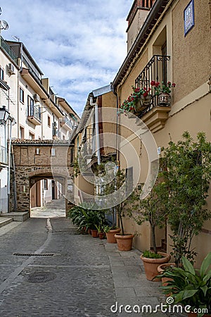 Streets of Guadalupe in CÃ¡ceres Extremadura, Spain Editorial Stock Photo