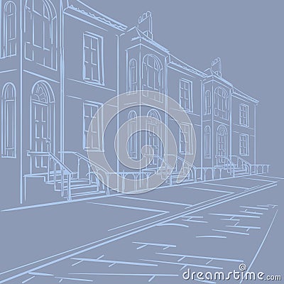 Streets of London Vector Illustration