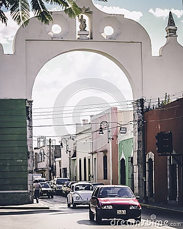 Streets of Merida, Mexico Editorial Stock Photo