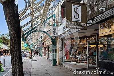 Streets of Montreal, Canada Editorial Stock Photo