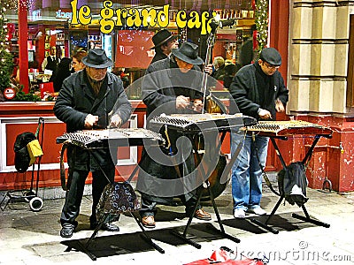 Streets Musicians, Brussels Editorial Stock Photo