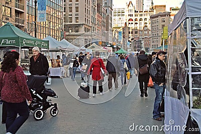 Streets of New York Union Square USA Editorial Stock Photo