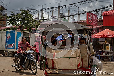 Streets of Phnom Penh Editorial Stock Photo