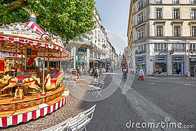 At the streets of Rouen Editorial Stock Photo