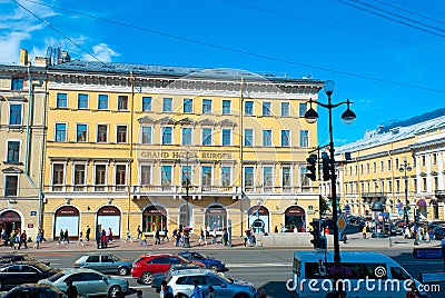 Streets of Saint Petersburg Editorial Stock Photo