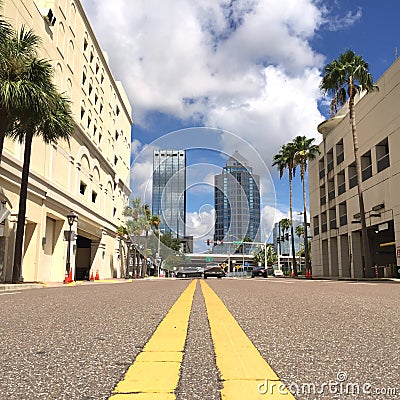 Streets of Tampa, Florida, USA Editorial Stock Photo