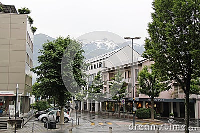 Streets in Vaduz, Liechtenstein Editorial Stock Photo