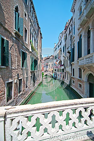 Streets of Venice Italy Stock Photo