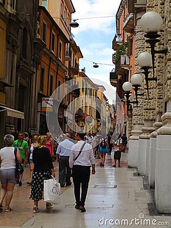 Streets of Verona Editorial Stock Photo