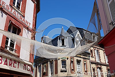 Villerville street Editorial Stock Photo