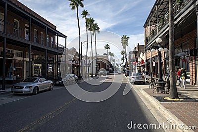 The streets of Ybor City in Tampa, Florida Editorial Stock Photo