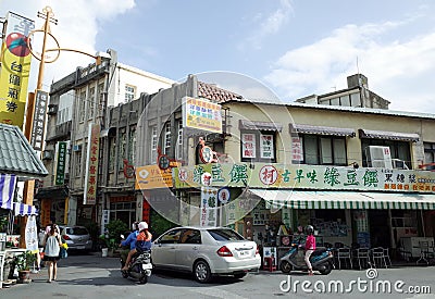 Streetscape at Hengchun, Tainan, Taiwan Editorial Stock Photo