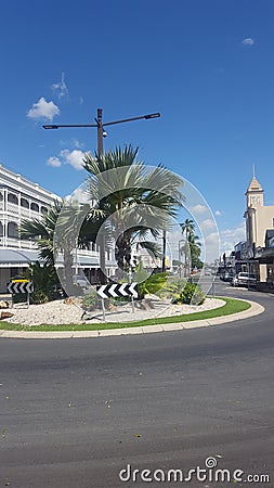 Streetscapes - Streetscape at Rockhampton, Qld, Australia Stock Photo