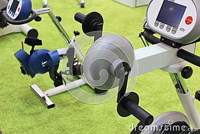 Strenght therapy for disability Stock Photo