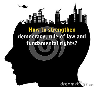 Strengthen democracy Stock Photo