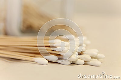 Strep throat checking sticks Stock Photo