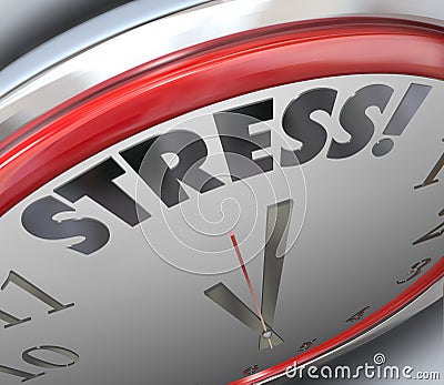Stress Clock Time Deadline Countdown Alarm Reminder Stock Photo