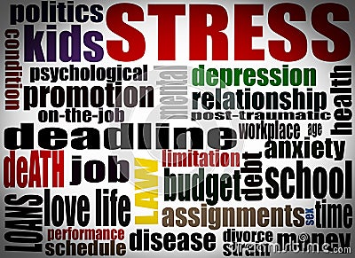 Stress concept illustration Stock Photo