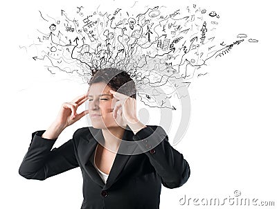 Stress and confusion Stock Photo