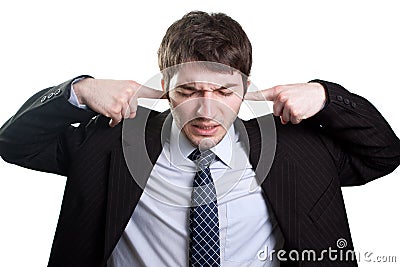 Stress and noise concept Stock Photo