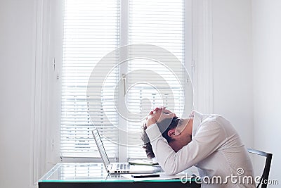 Stress at work Stock Photo