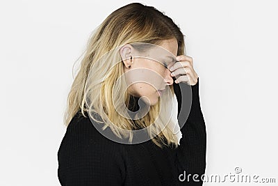 Stressed Failure Problem Sick Stress Unhappy Concept Stock Photo