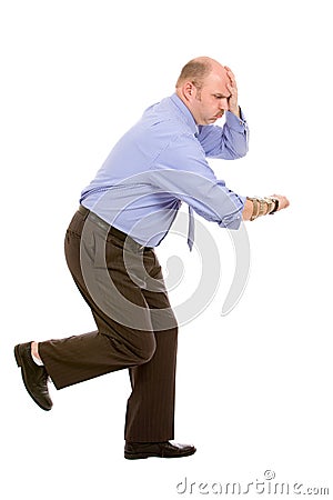 Stressed for time Stock Photo