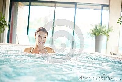 Stressles day at the spa Stock Photo